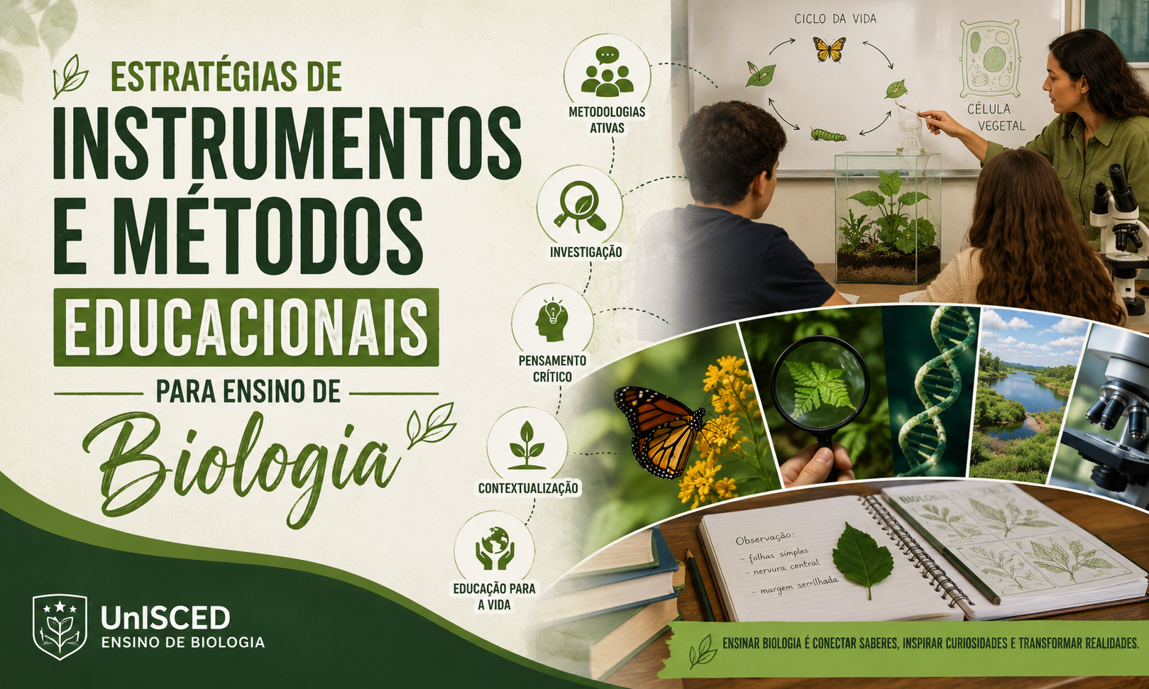 Course Image Estrategias de Instrumentos e Métodos Educacionais para Ensino de Biologia